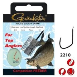 GAMAKATSU Competition Feeder Haak 14 - 0.12mm - 75cm